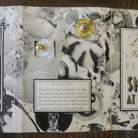 Baseball Dangle Earrings by Lunch at The Ritz - Picture 5 of 6